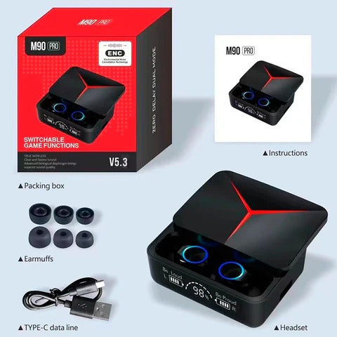 AUDIFONOS INALĂMBRICOS M90 PRO đ§đâš