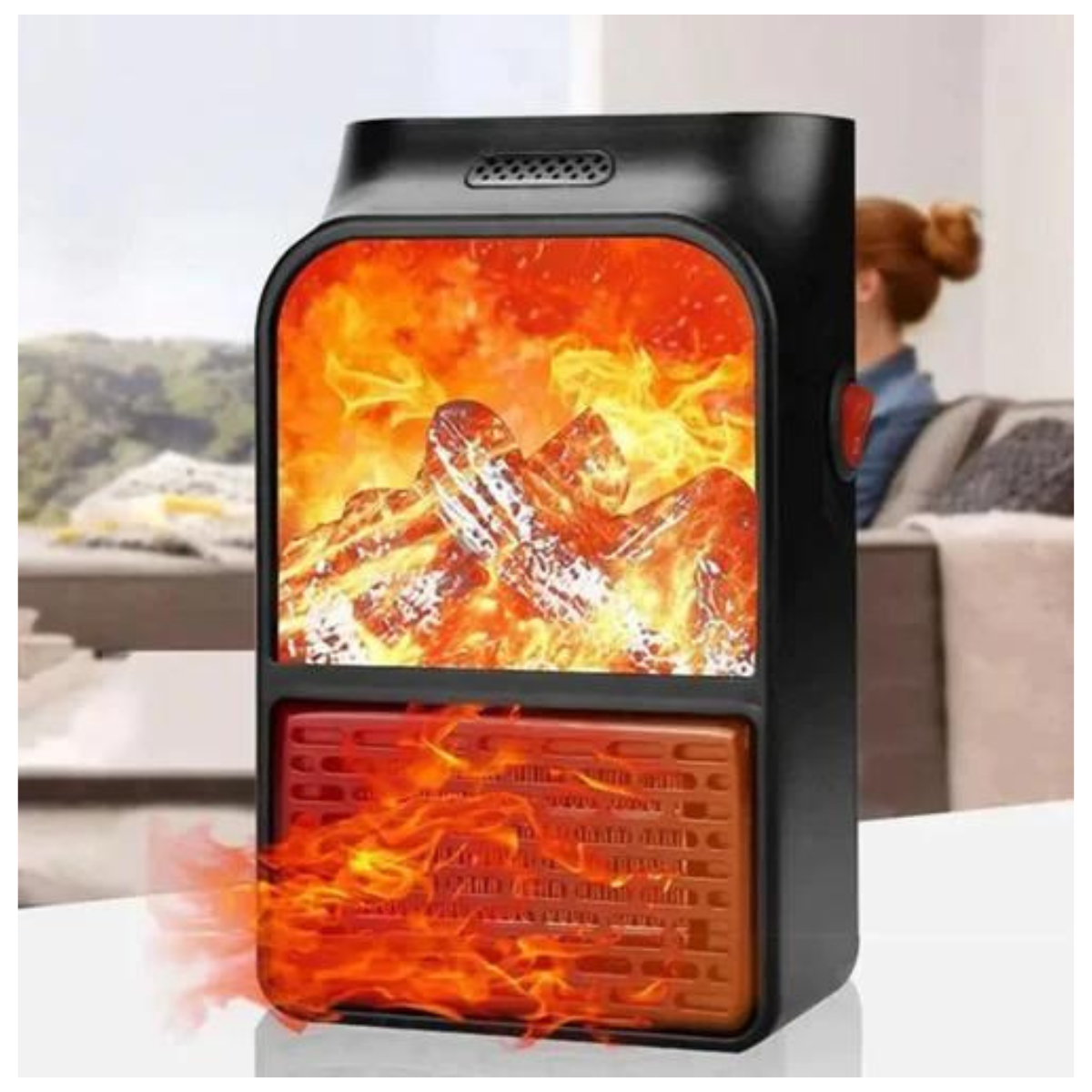 Calefactor Portátil Flame Heater 1000W